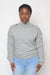 Winter Goddess Off Shoulder Knitted Elegance Sweater -Grey